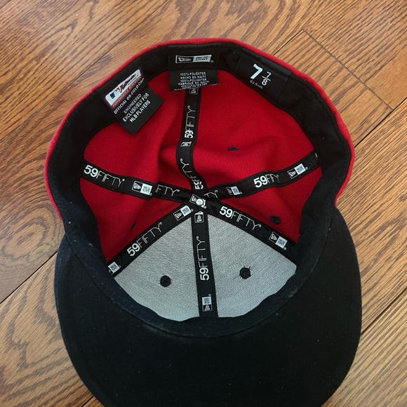 Red Baseball Cap with Logo - Picture 6 of 6